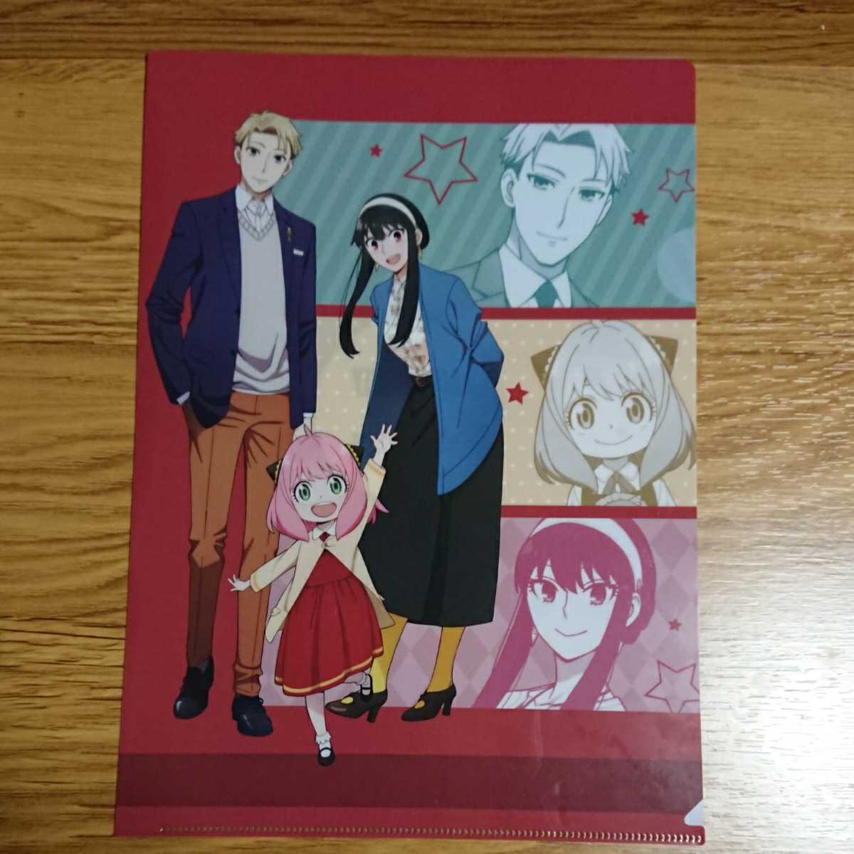  Spy Family SPY×FAMILY/A4 clear file /.. souvenir Japan red 10 character company / not for sale 