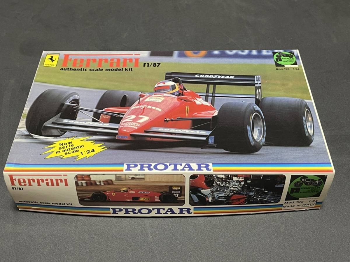 プロター　　PROTAR 　　1/24　フェラーリ　 FERRARI F1/87　ゲルハルト・ベルガー　　アルボレート　　デカール良好　　値札残り_画像1