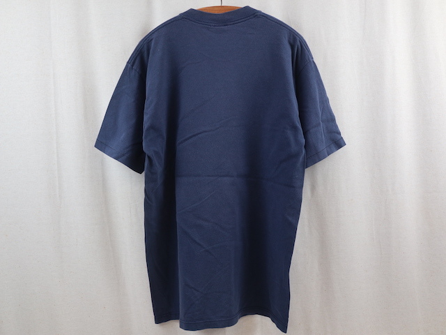 90'S USA製 ルーニーテューンズ タズマニアンデビル プリント 半袖 Tシャツ(L)ネイビー 90年代_画像10