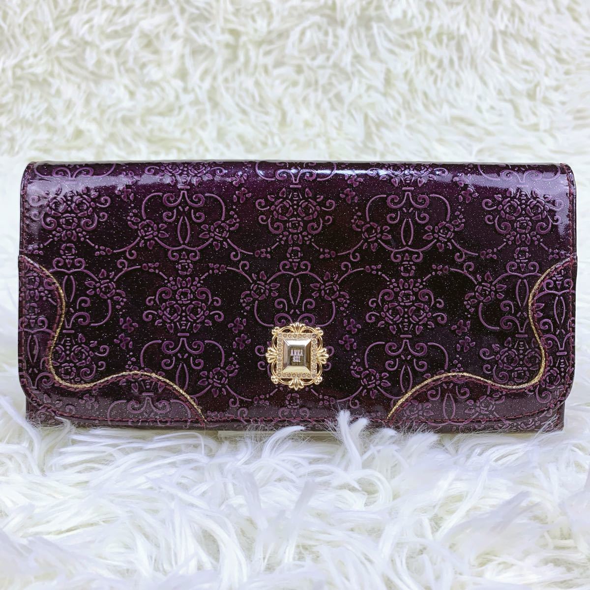 ✨ANNA SUI✨長財布 パープル 型押し✨ - 通販 - guianegro.com.br