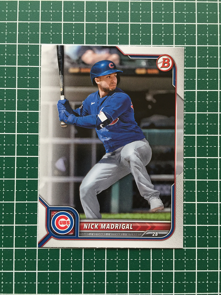 ★TOPPS MLB 2022 BOWMAN #55 NICK MADRIGAL［CHICAGO CUBS］ベースカード「BASE」★_画像1