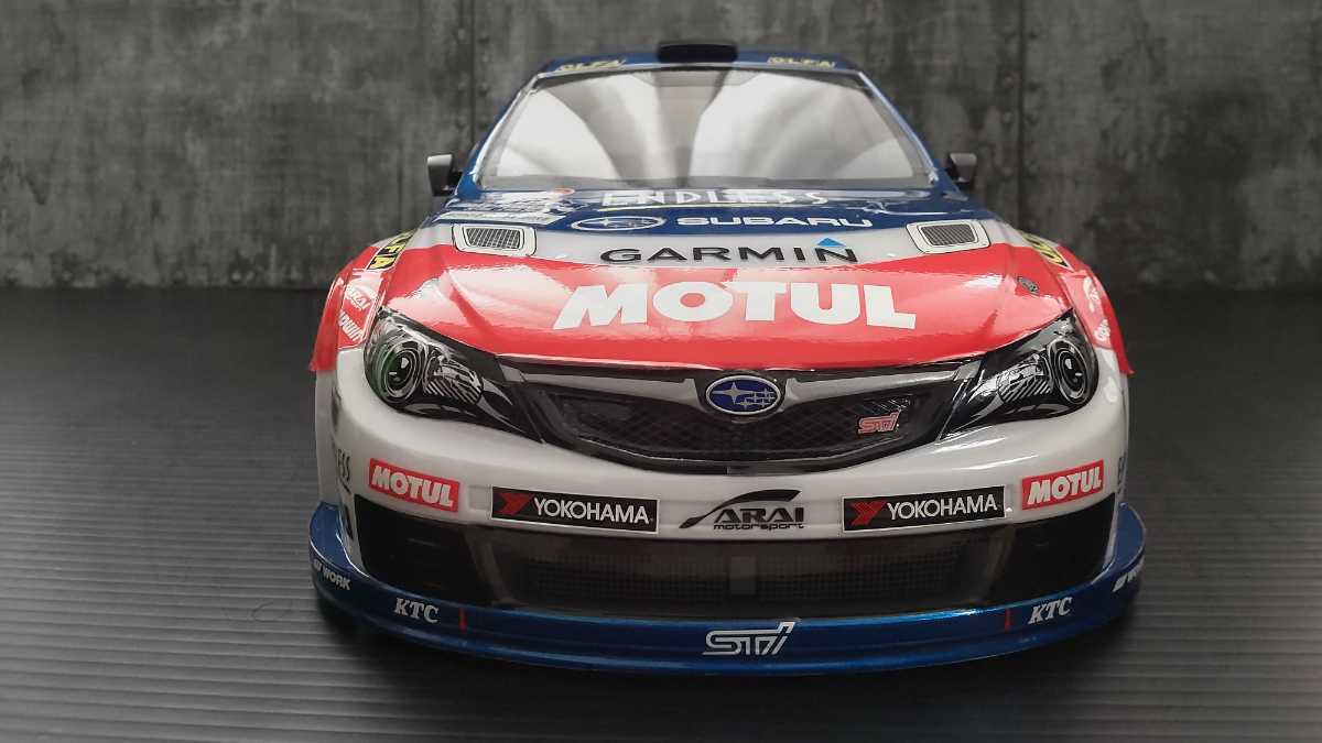 タミヤ 1/10RCスバル インプレッサ WRX STI チームアライ(XV-01シャーシ)1パック室内サーキット走行 TRFダンパー付き リアルラリー仕様