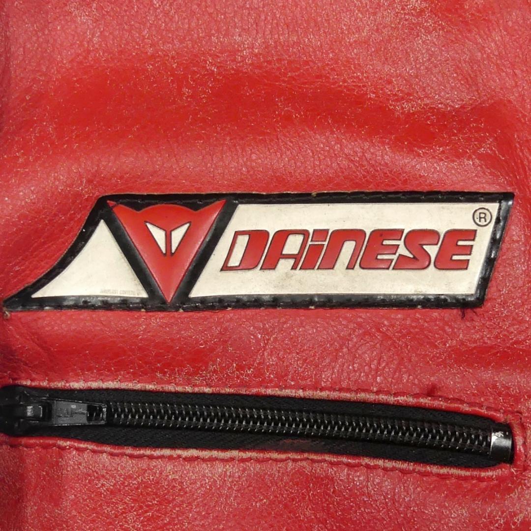 即決☆イタリア製 DAINESE☆メンズS位 レザーレーシングスーツ 本革