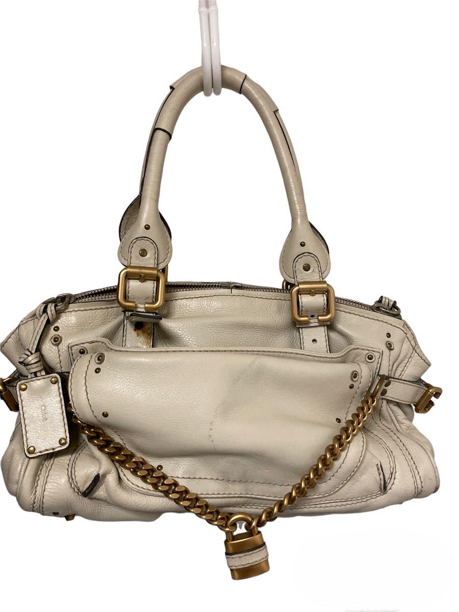 Chloe クロエ パディントン バック アイボリー|PayPayフリマ
