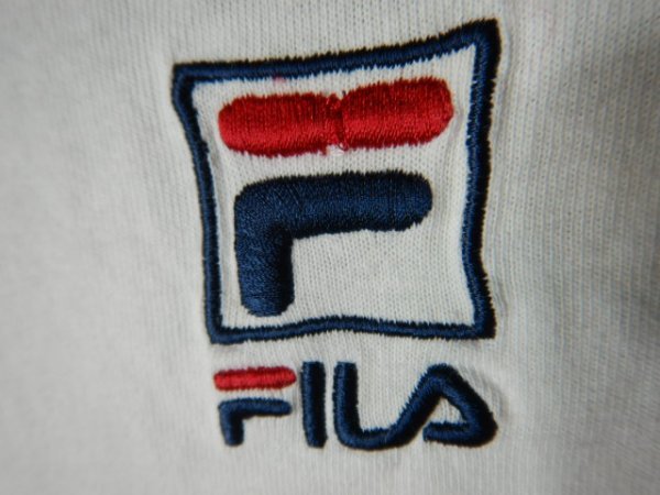 ｎ7698　FILA　フィラ　半袖　切り替え　デザイン　tシャツ　トリコロールカラー　人気　ストリート　送料格安_画像4