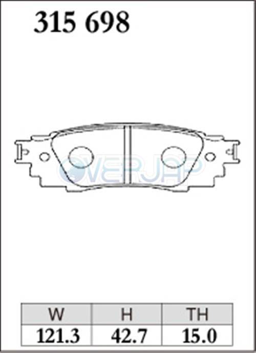 ES315698 DIXCEL ES ブレーキパッド リヤ左右セット トヨタ C-HR NGX50 2016/12～ 1200_画像2