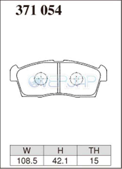 EC371054 / 335936 DIXCEL EC ブレーキパッド 1台分セット マツダ ラピュタ HP22S(TURBO) 03/09～06/01 660 Rear DISC_画像2