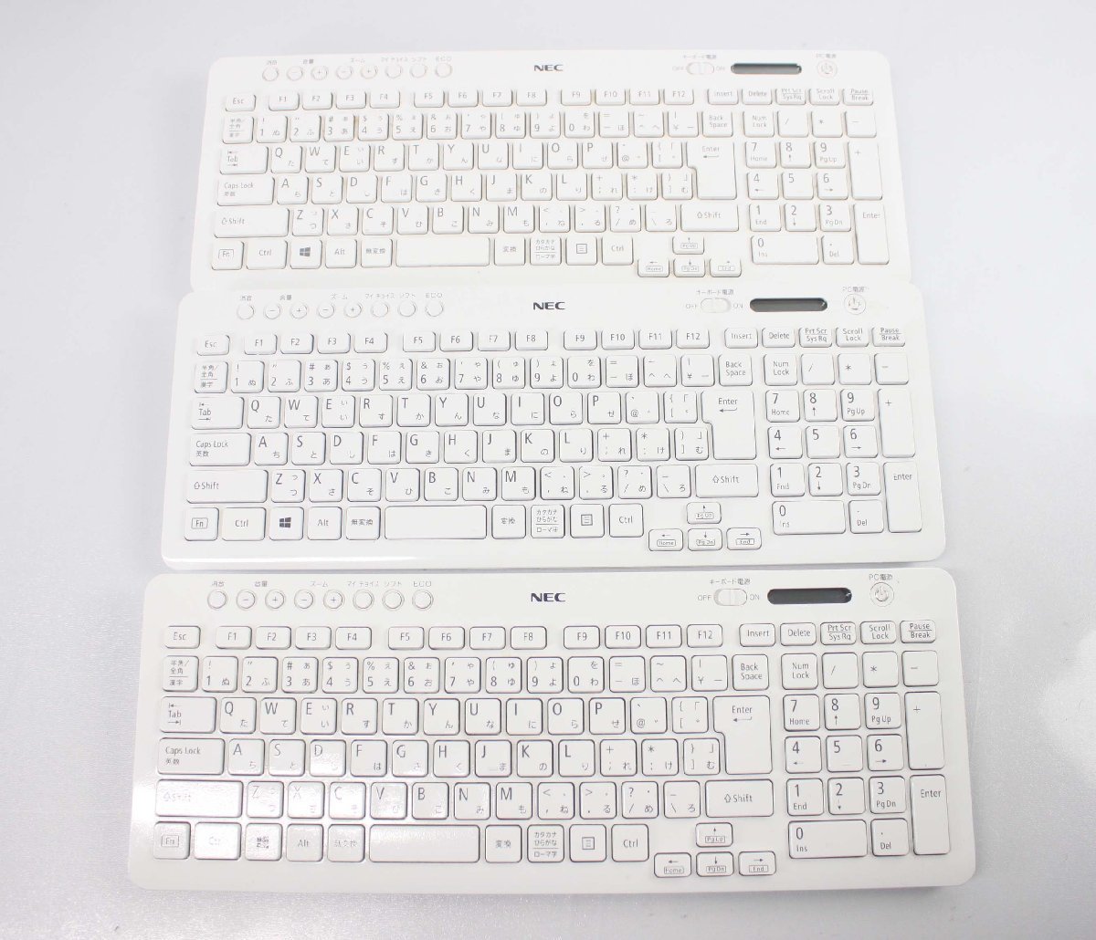 限定セール!】 通電OK ワイヤレス 3台セット NEC 純正 キーボード KG-1129 853-410163-304- 限定セール!】 通電OK ワイヤレス 3台セット NEC 純正 キーボード KG-1129 853-410163-304-