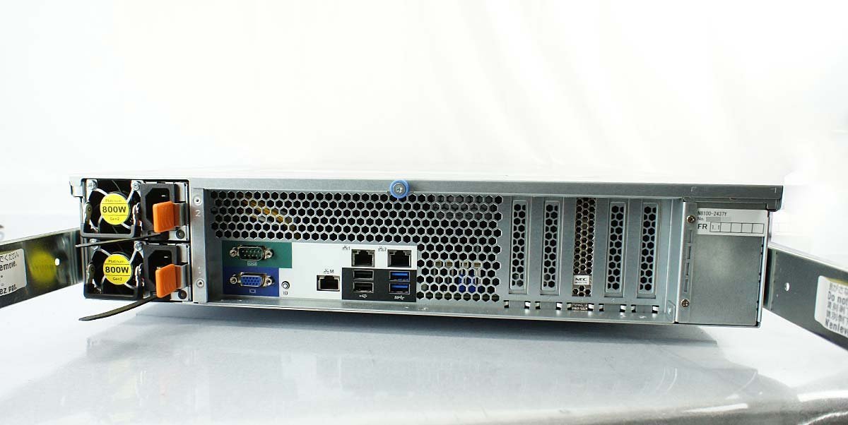 2U ラックサーバー NEC Express5800/R120g-2E N8100-2437Y/Xeon E5-2603 v4/メモリ16GB/HDD無/OS無/サーバ storage S071902_画像5