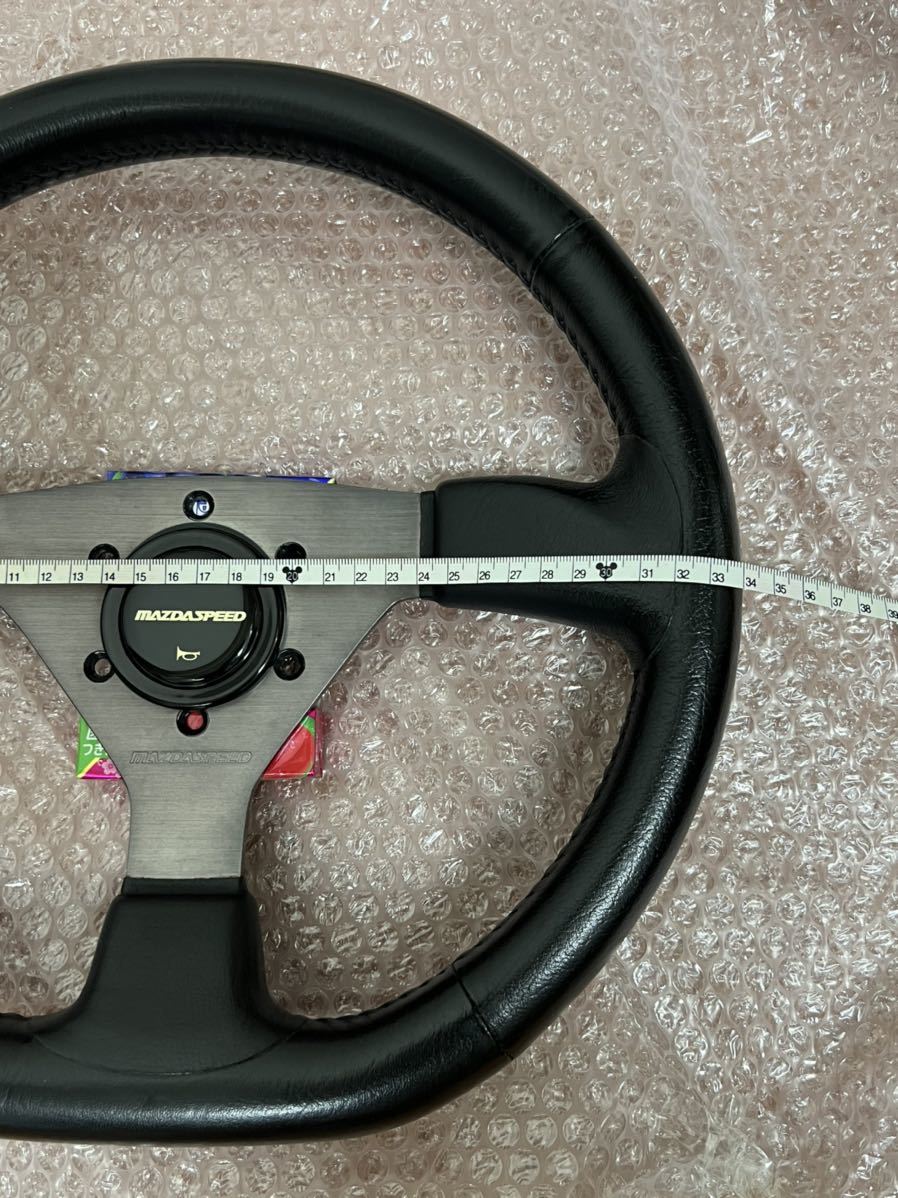  regular goods that time thing genuine article MAZDA SPEED Mazda Speed steering gear steering wheel 34Φ pie horn attaching RX-7 SA22C FC3S FD3S rare rare 