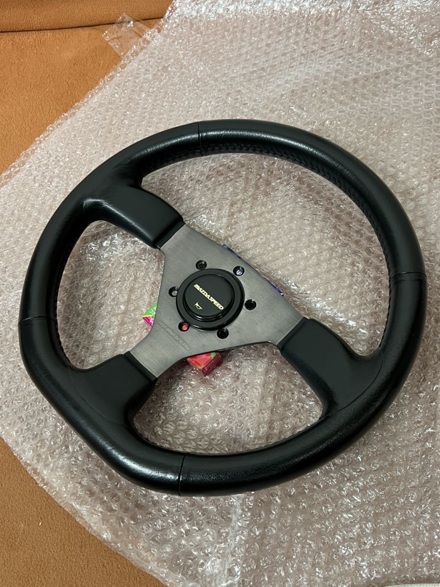  regular goods that time thing genuine article MAZDA SPEED Mazda Speed steering gear steering wheel 34Φ pie horn attaching RX-7 SA22C FC3S FD3S rare rare 