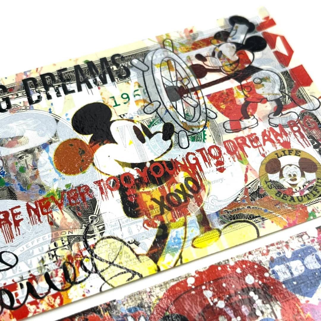 ミッキーマウス Mickey Supreme Rency レンシー 紙幣/ディズニー Disney BANKSY バンクシー KAWS 村上隆 madsaki TIDE_画像3