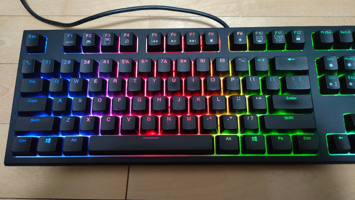東プレ REALFORCE RGB ゲーミングキーボード R2A-US4G-BK 英語配列 AEAX01