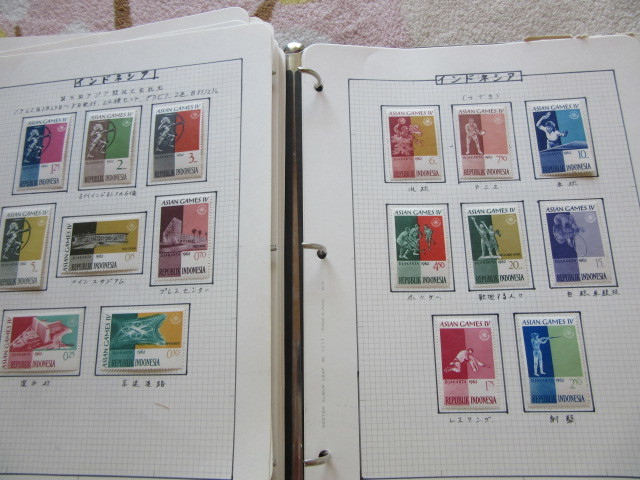 ABC順に世界各国のスポーツ切手コレクション約74リーフ 大型バインダー入り（全部で45冊の内の10冊目） S10_画像9