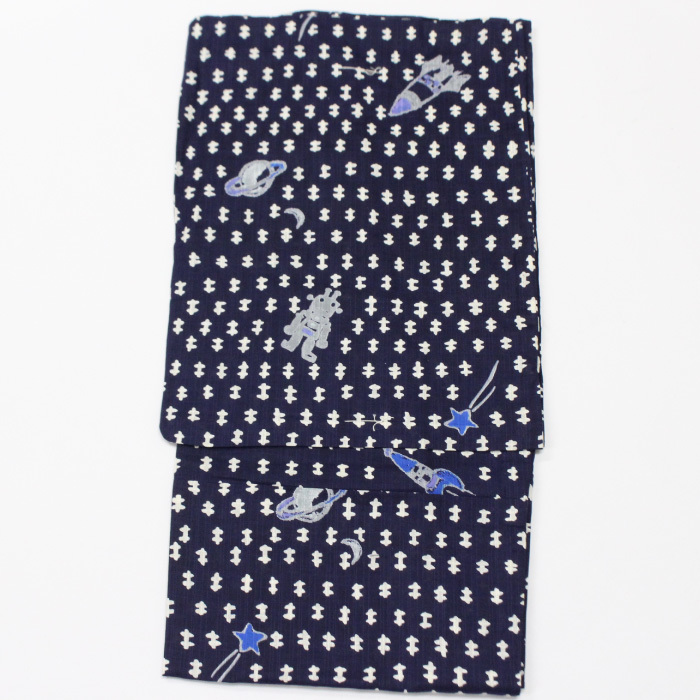 (L size ) Tsumori Chisato men's yukata for man brand new pre tatsumori chisato brand navy blue robot cotton flax 