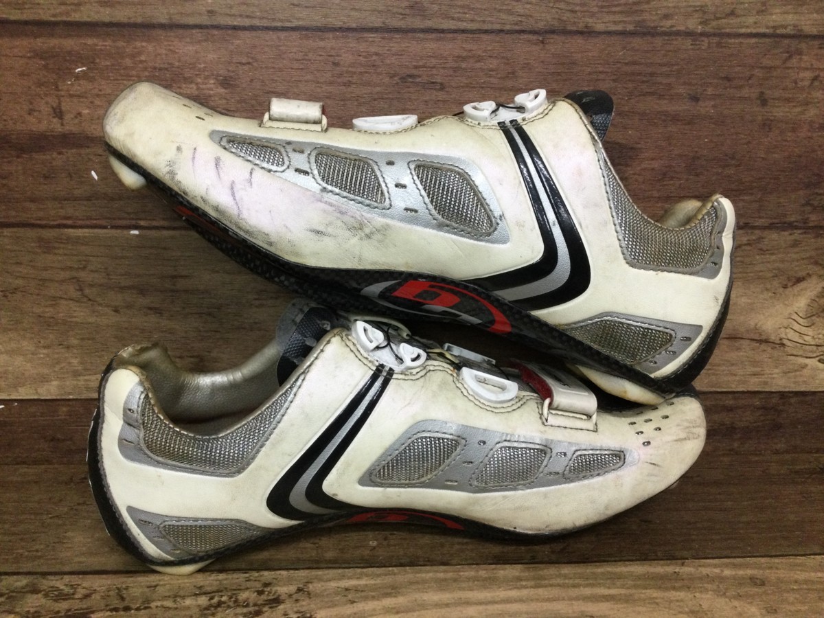 FS192 スペシャライズド SPECIALIZED エスワークス S-WORKS ROAD SHOES ビンディングシューズ SPD-SL EU41 白 汚れ大の画像4