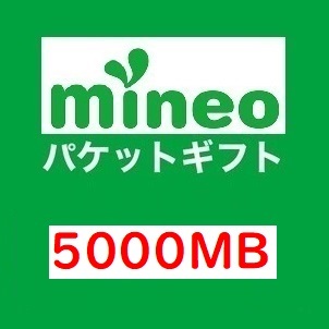 【5GB（5000MB)】マイネオ mineo パケットギフト ■■_画像1