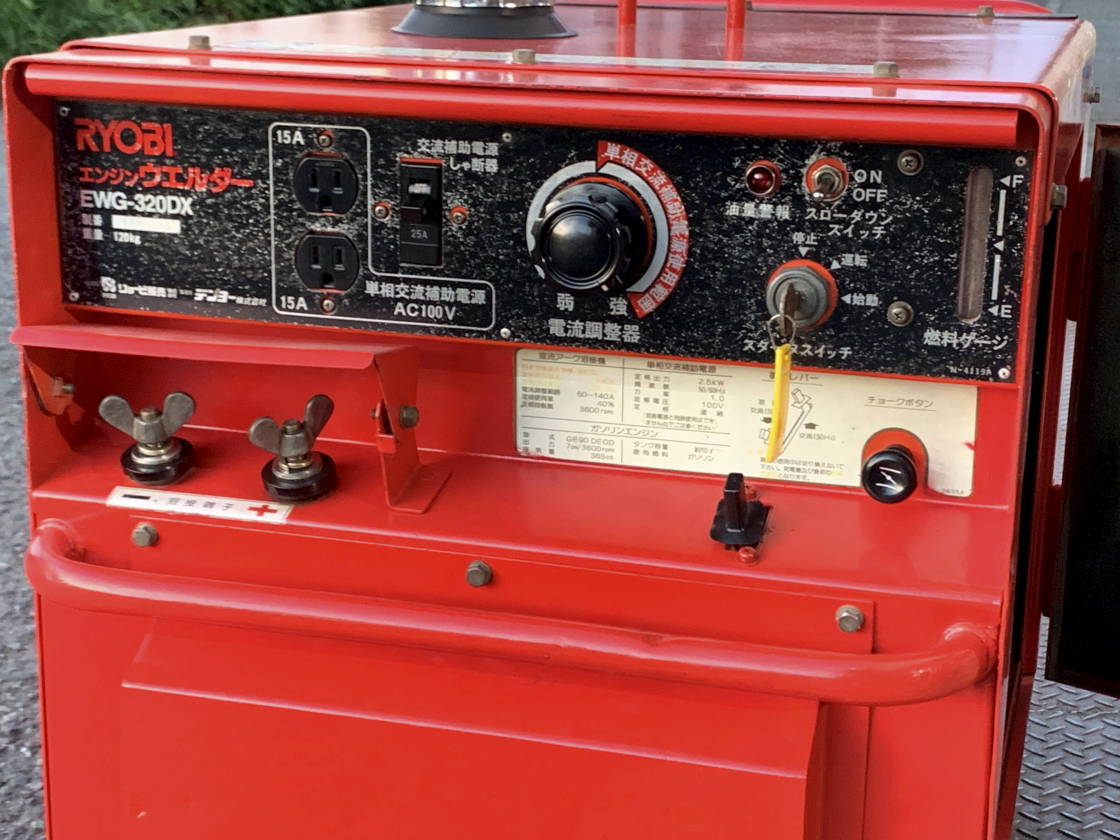 Yahoo!オークション - RYOBI エンジン溶接機 EWG-320DX 発電機 Yahoo!オークション - RYOBI エンジン溶接機 EWG-320DX 発電機