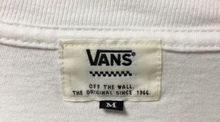 グッドデザイン！VANSバンズ でかロゴTシャツ ホワイト ゆったりサイズ_画像4