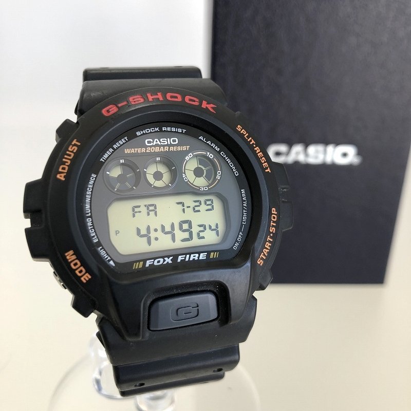 最終セール！美品 カシオ G-SHOCK 三つ目 腕時計 DW-6900B-9 ブラック デジタル カレンダー LED イルミ クオーツ メンズ 質屋の質セブンの画像1