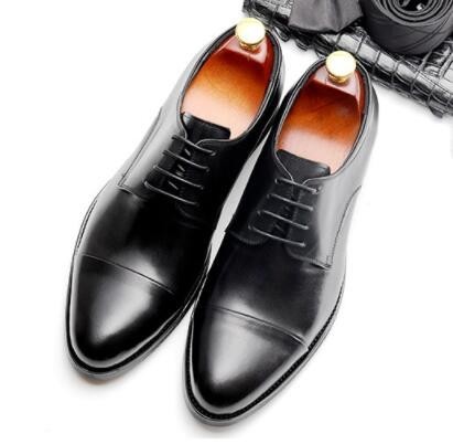 【24.0cm】QD41-22A新品メンズ 本革 ビジネスシューズ 外羽根 ドレスシューズ ストレートチップ 高級紳士靴