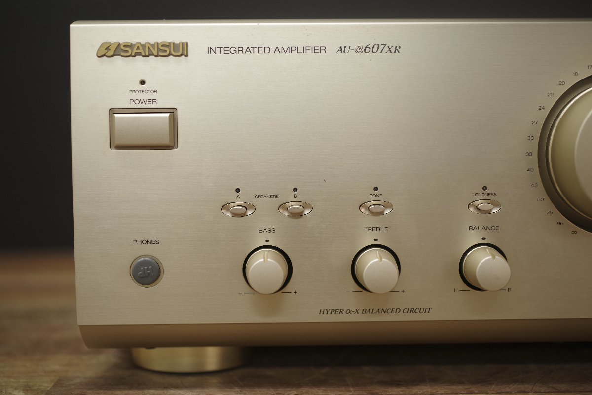 SANSUI AU-α607XR プリメインアンプ □音出しOK オーディオ SANSUI AU-α607XR プリメインアンプ □音出しOK オーディオ
