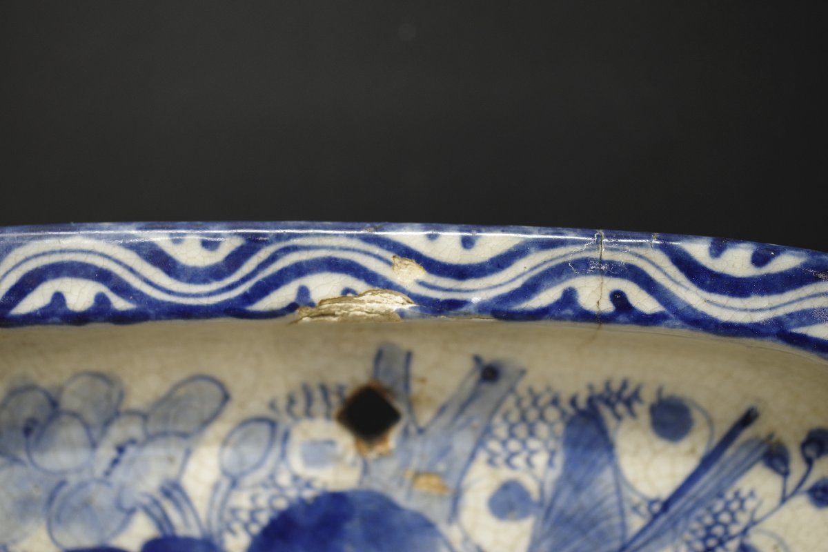 蛸唐草染付伊万里焼古小便器○漂白消毒・洗浄済み○ 男性用 蛸唐草染付伊万里焼古小便器○漂白消毒・洗浄済み○ 男性用