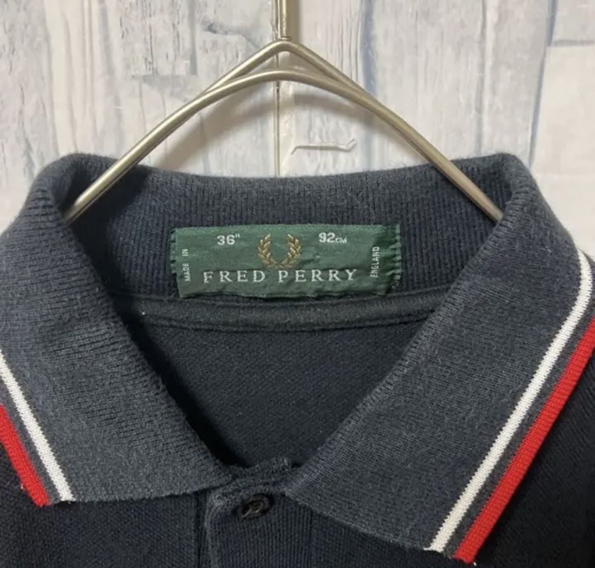 90's Fred Perry フレッドペリー 月桂樹ロゴ刺繍 ポロシャツ - ポロシャツ