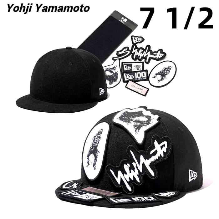 7 1/2(59.6cm)新品【Yohji Yamamoto x New Era Velcro Patch Cap (HR-H32-967-1A5) ヨウジヤマモト x ニューエラ キャップ パッチ】の画像1