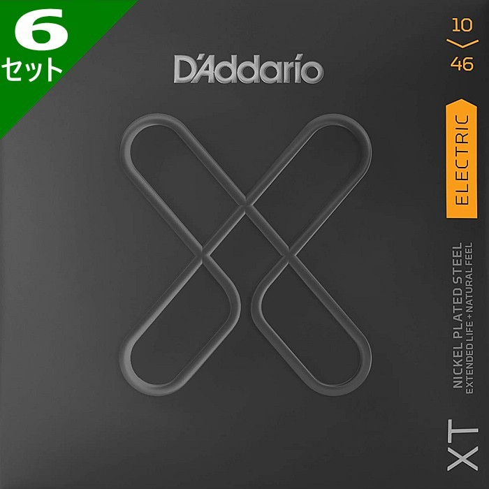 6セット D'Addario XTE1046 XT Nickel 010-046 ダダリオ コーティング弦 エレキギター弦