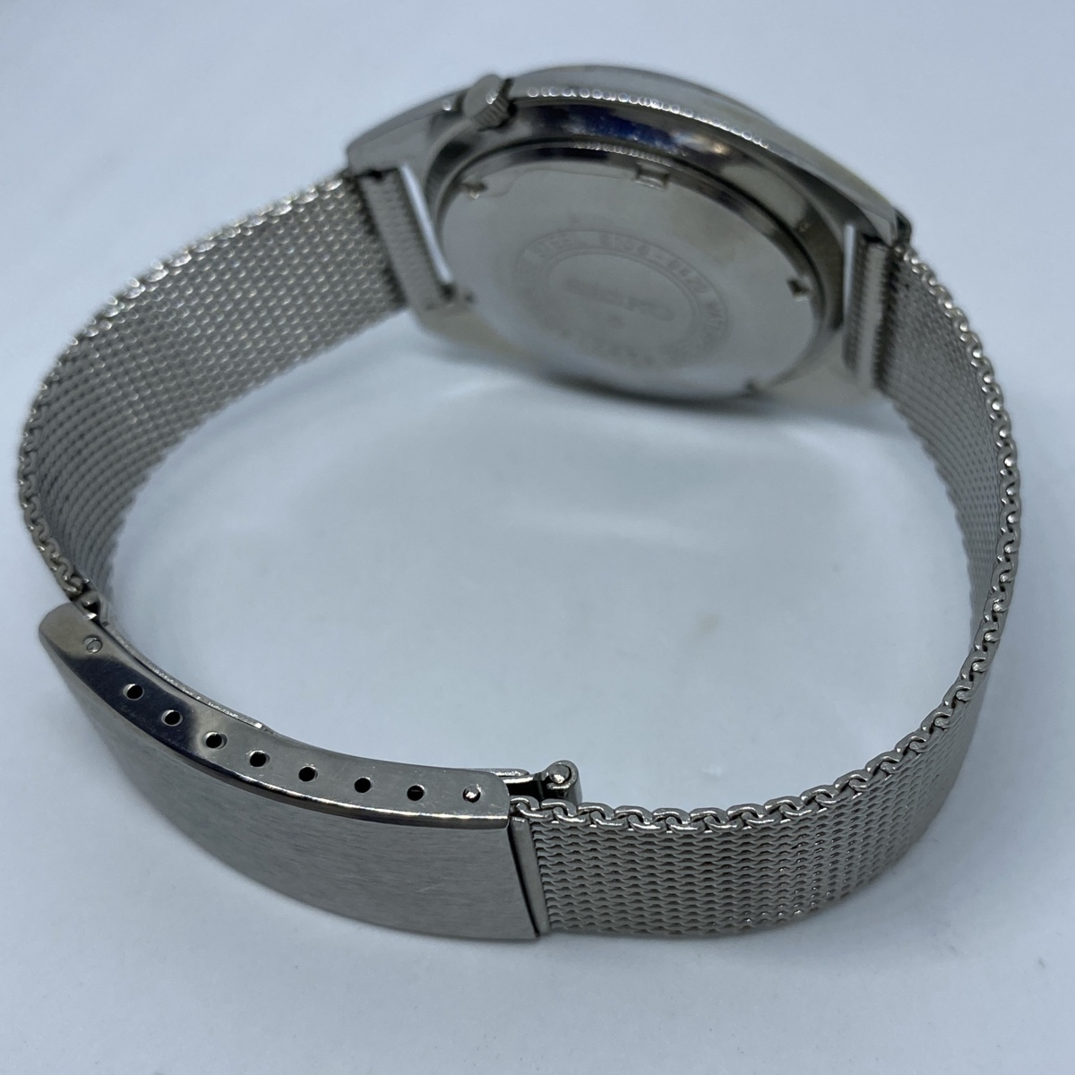 セイコー Seiko ファイブ シルバー文字盤 23石 6106-8420 メンズ 自動巻き デイデイト 腕時計 CD0914355_画像4