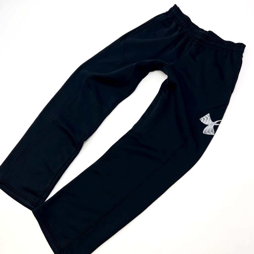  Under Armor * UNDER ARMOUR Kids джерси брюки подкладка ворсистый теплый черный YXL 160cm соответствует различный scene .* уличный #Ja4087