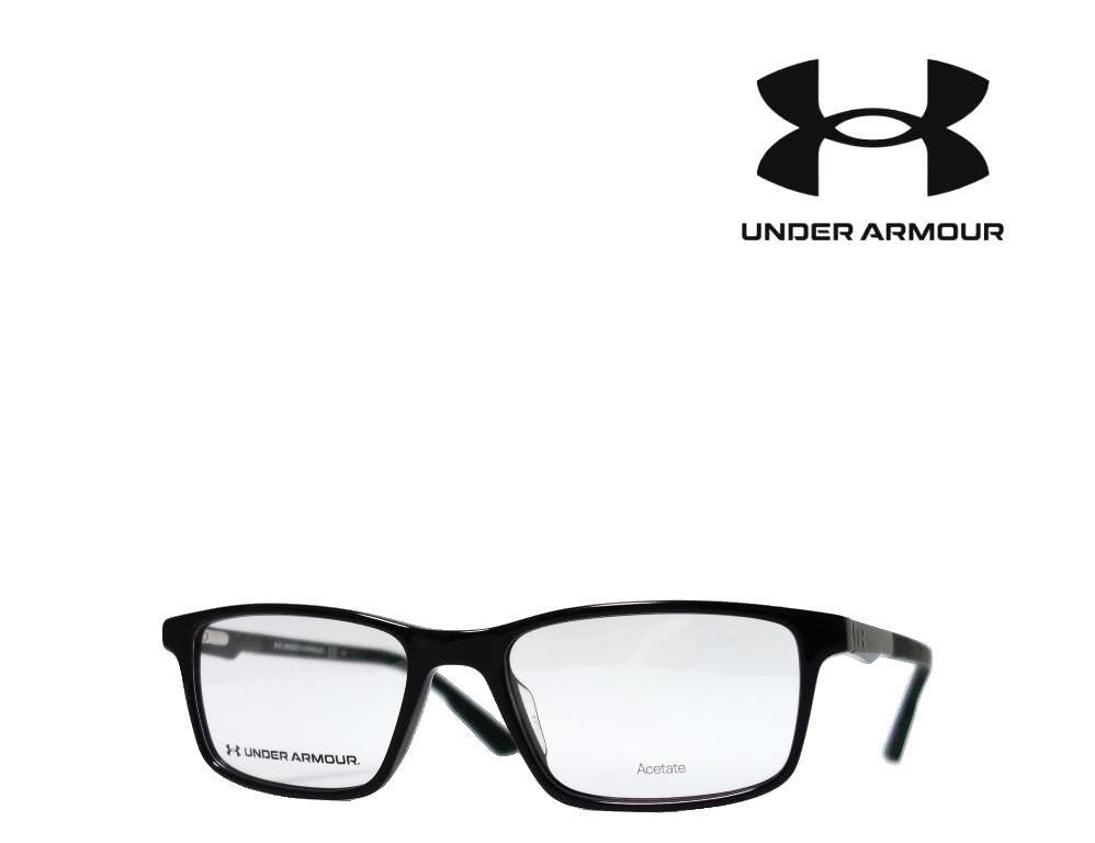 【UNDER ARMOUR】 アンダーアーマー メガネフレーム　UA5009　807　ブラック　国内正規品