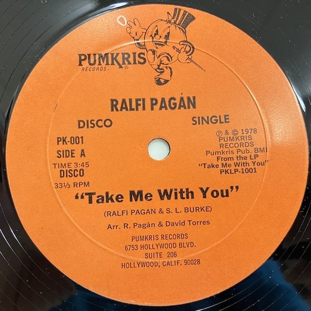 ★即決 Ralfi Pagan / Take Me With You d0076 米オリジナル、シュリンク Dimitri From Paris_画像1