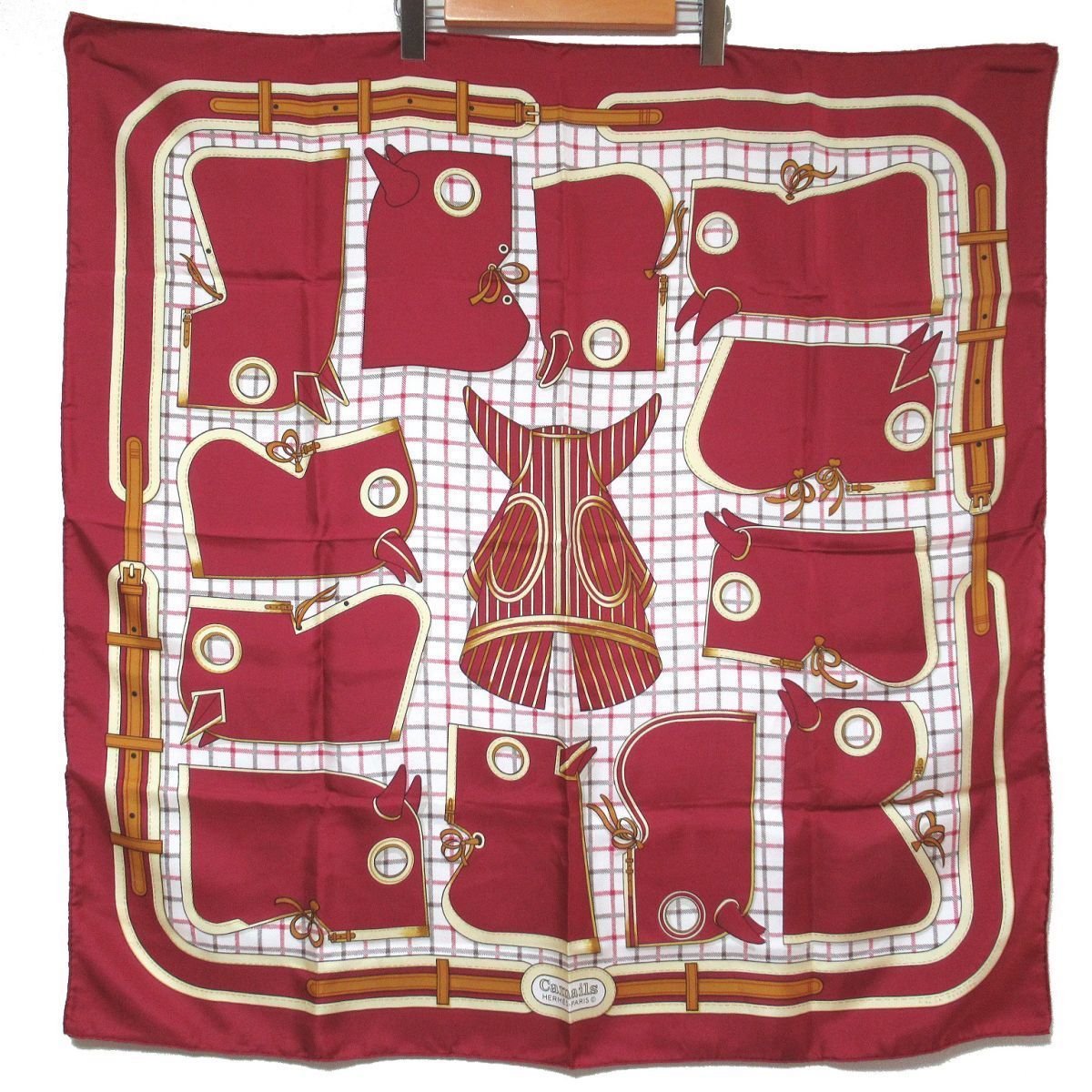 ラッピング無料】 457超美品 エルメス HERMES スカーフ カレ 食卓