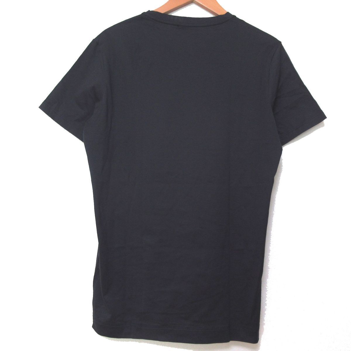 ほぼ未使用 Berluti ベルルッティ レザーポケット 半袖 Tシャツ カットソー Sサイズ 紺 ネイビー C0203_画像2