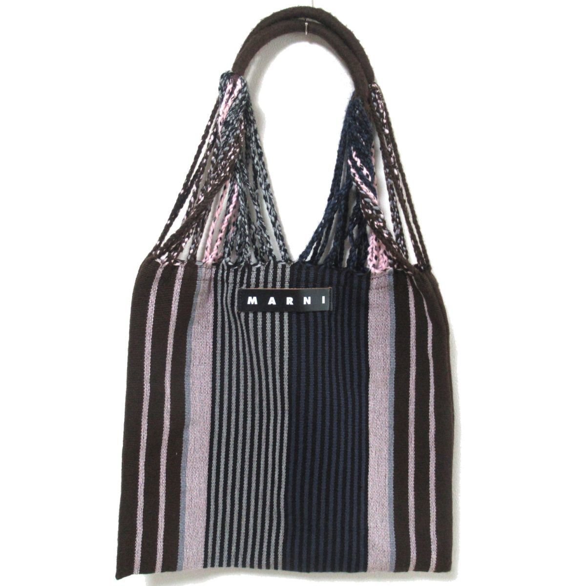 美品 MARNI FLOWER CAFE マルニ フラワーカフェ ストライプ ハンモック