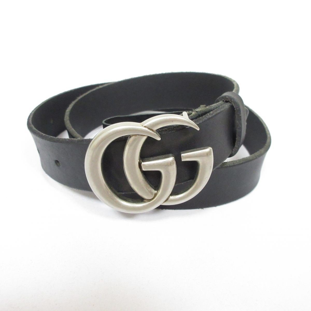 美品】GUCCIグッチ ダブルGロゴ ベルト-