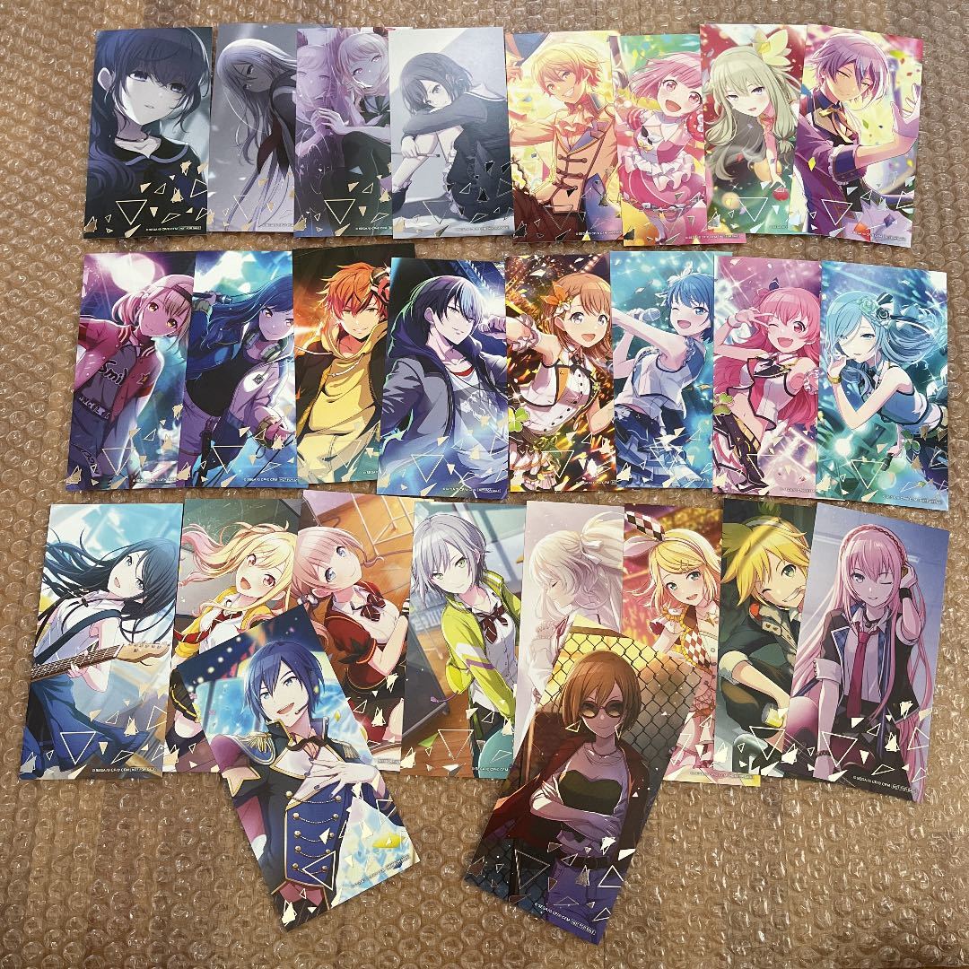 プロセカ プロジェクトセカイ 箔押しイラストカード 全26種 プロセカ プロジェクトセカイ 箔押しイラストカード 全26種