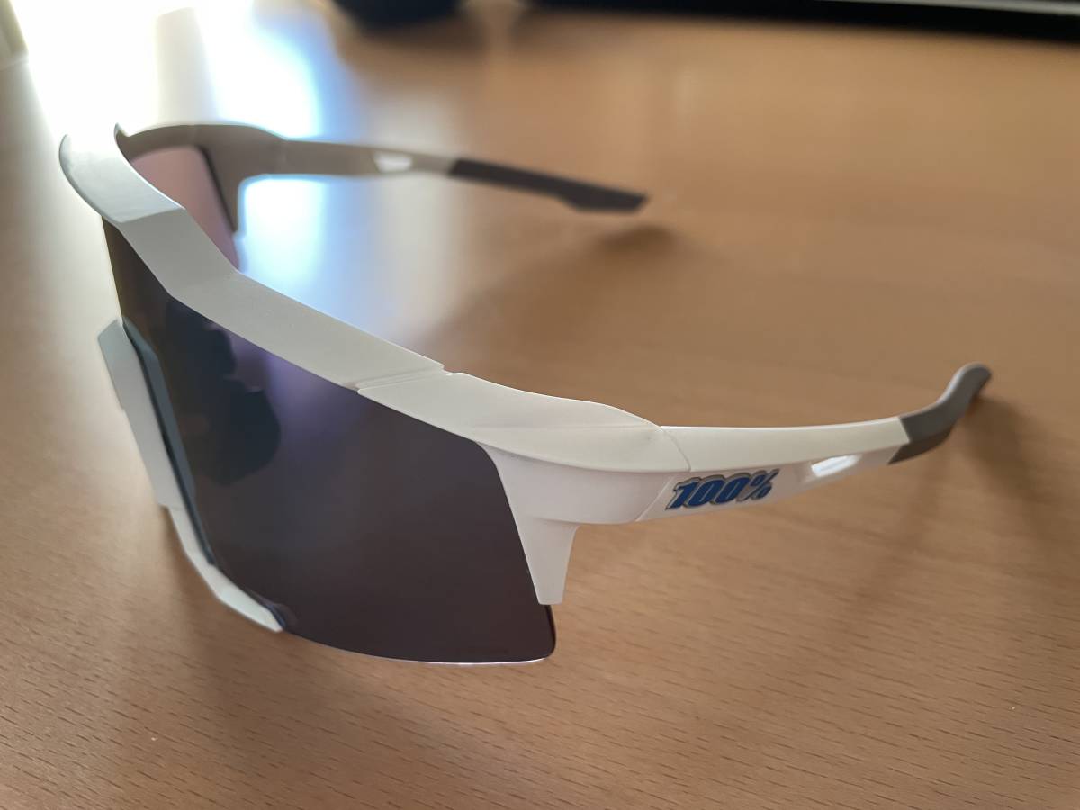 100% Speedcraft Matte White Mirror サングラス www.uig