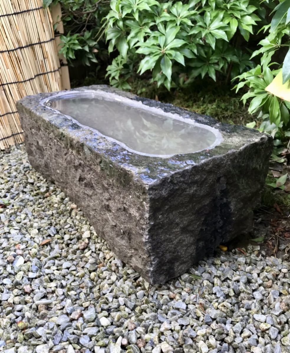  old .. structure . material terrace structure . stone pot . construction water lily pot me Dakar [ nature stone four angle water pot * direction pot ] tea ceremony tea garden gardening fields and mountains grass stone . light . bonsai . old fine art stone structure other 