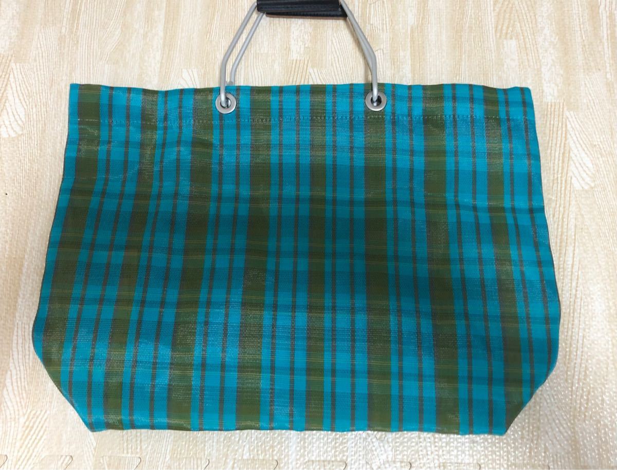 MARNI マルニ フラワーカフェ ストライプ ナイロンバッグ チェック