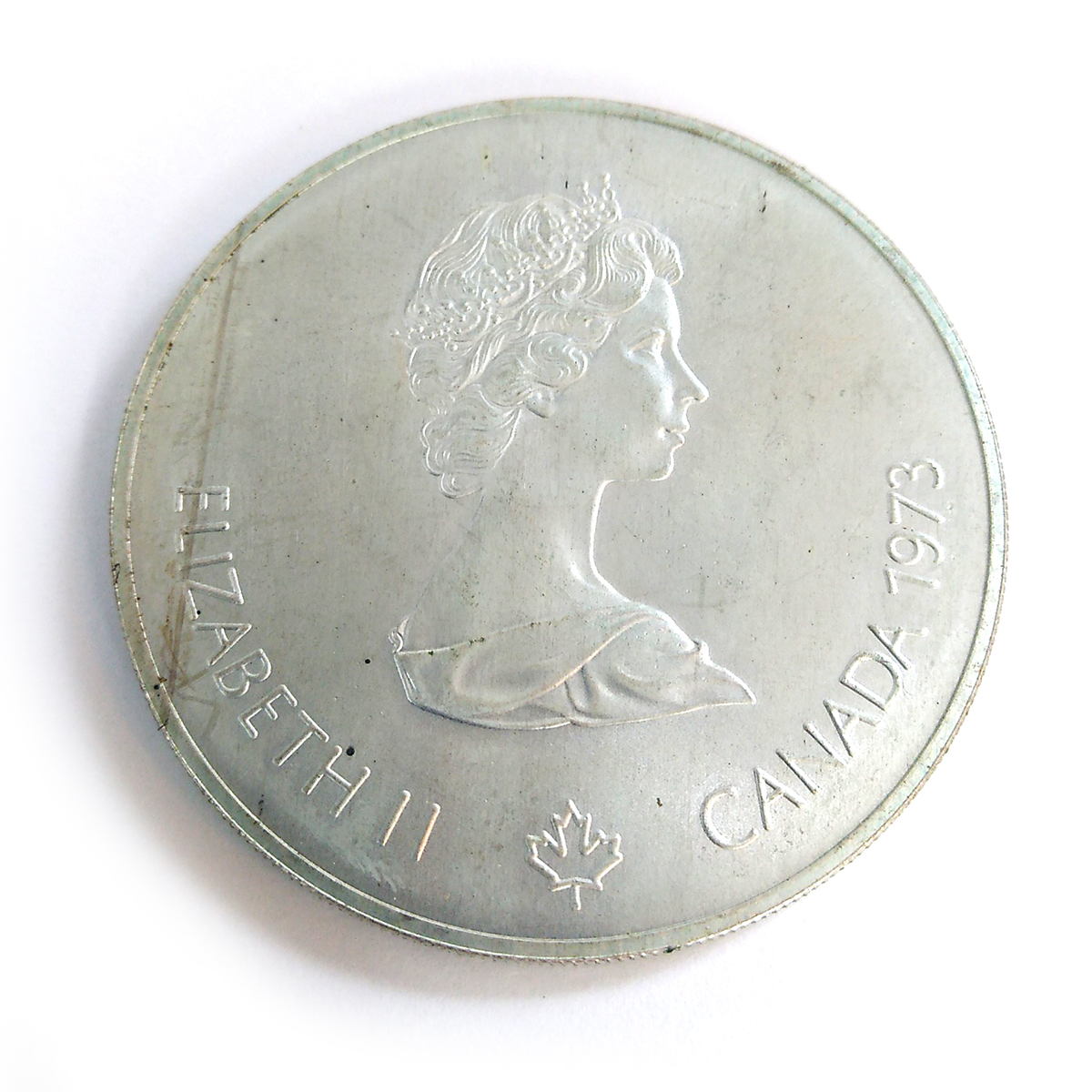 Y0705 カナダ 1973 モントリオール オリンピック 1976年 5ドル 銀貨 約25g エリザベス2世 硬貨 コイン 記念銀貨 外国銭 古銭  最大71％オフ！