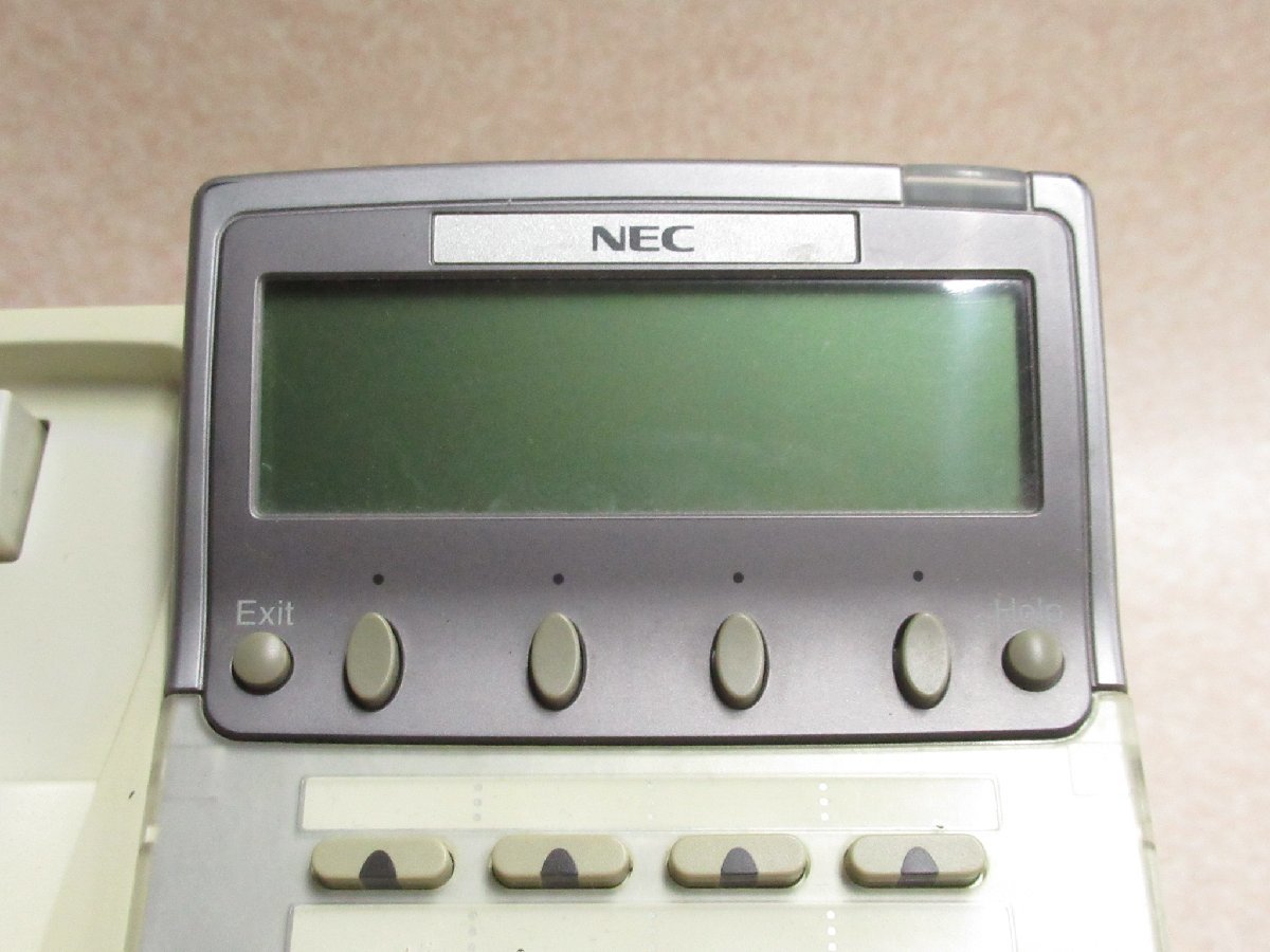 Ω XA2 4370 保証有 NEC Aspire Dterm85 16ボタン漢字表示付電話機 DTR-16K-1D(WH) 2台セット 動作OK ・祝10000！取引突破！_画像3