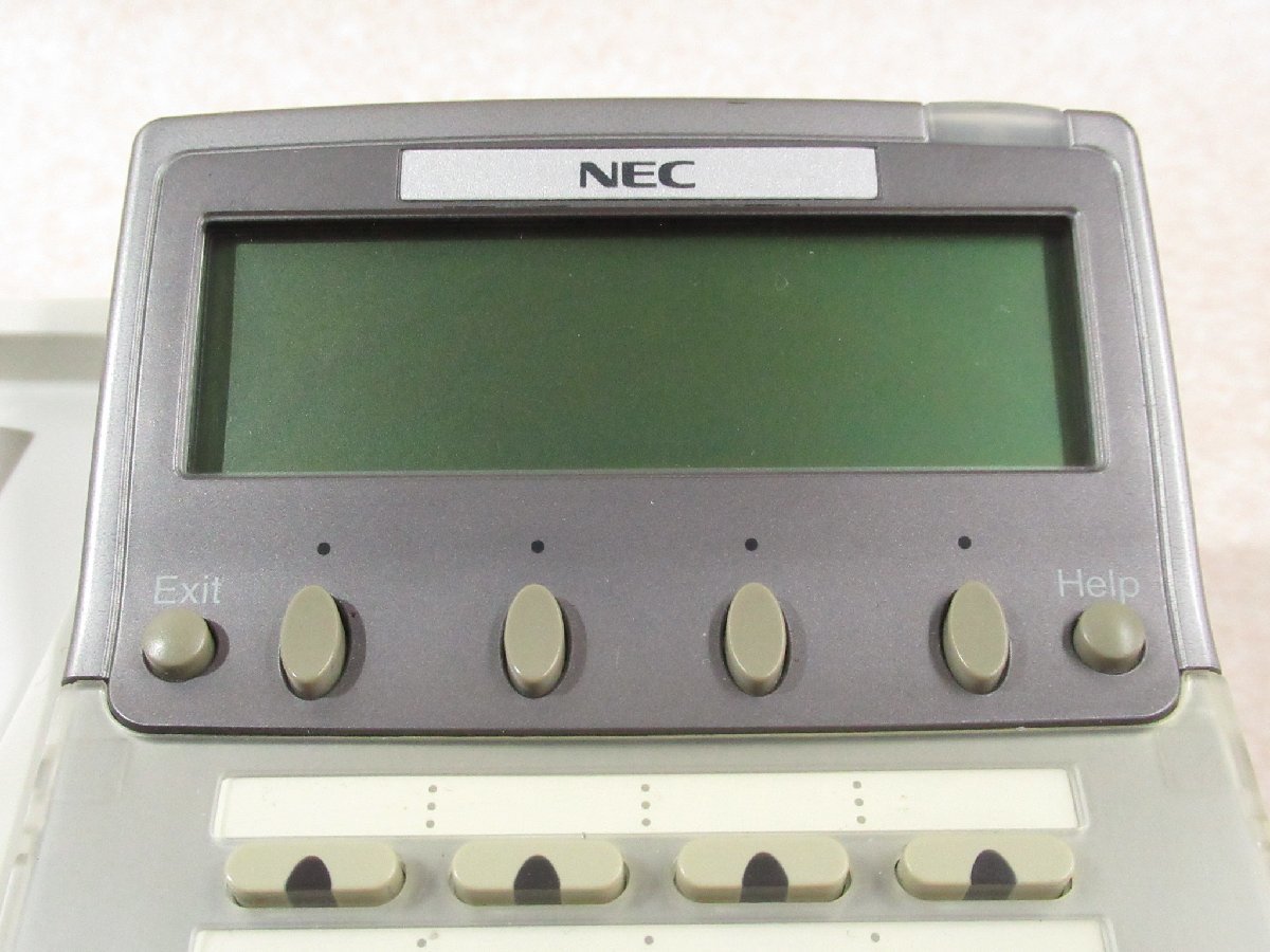 Ω XA2 4375 保証有 NEC Aspire Dterm85 16ボタン漢字表示付電話機 DTR-16K-1D(WH) 動作OK ・祝10000！取引突破！_画像3