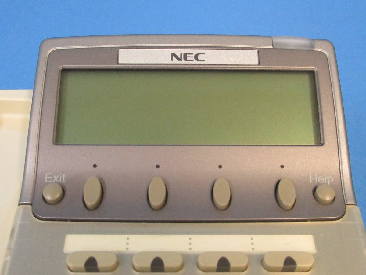 Ω XI1 4381 保証有 NEC Aspire Dterm85 16ボタン漢字表示付電話機 DTR-16K-1D(WH) 動作OK ・祝10000！取引突破！_画像3