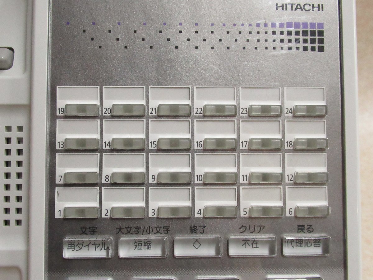 Ω XA1 4486 保証有 14年製 日立 HITACHI 24ボタン多機能ISDN停電電話機 HI-24F-TELPFIA ・祝10000！取引突破！_画像4