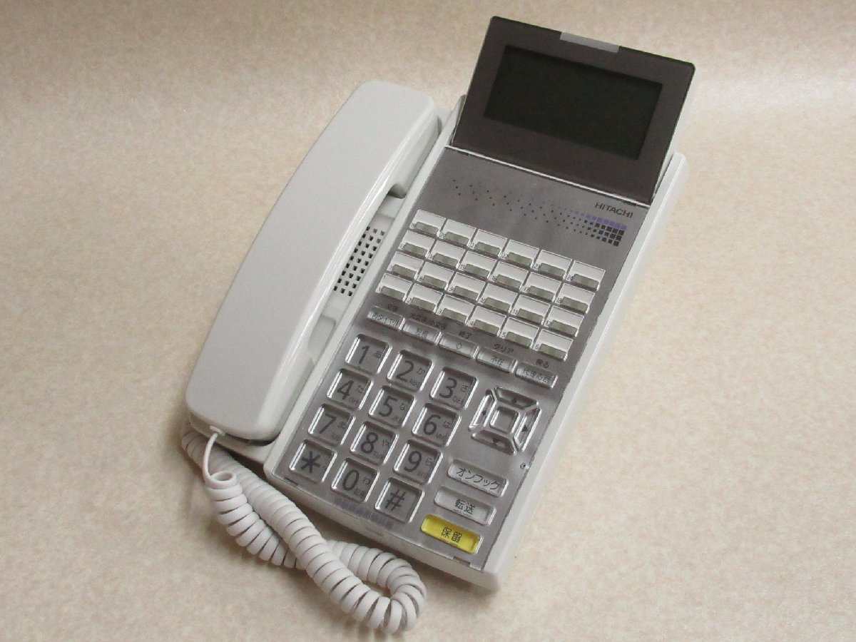 Ω XA1 4485 保証有 14年製 日立 HITACHI 24ボタン多機能ISDN停電電話機 HI-24F-TELPFIA ・祝10000！取引突破！