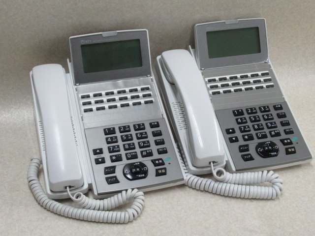 当店在庫してます! ▲Ω 通電OK・祝10000!取引突破! 2台セット 18ボタンIP電話機 NX2-(18)IPTEL-(1)(W) NTT 15年製 キレイめ 保証有 ∞ 2996 XH1 NTT