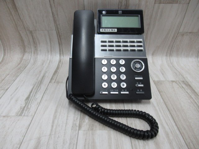 【ご予約品】 ▲Ω ZN2 11532※保証有 キレイめ SAXA サクサ TD810(K) 18ボタン標準電話機+PF800(I) ISDN停電ユニット サクサ